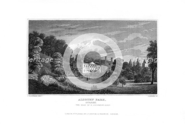 Aldbury Park, Surrey, 1829.Artist: J Rogers