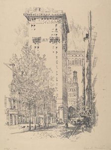 Girard Street, 1912. Creator: Joseph Pennell.