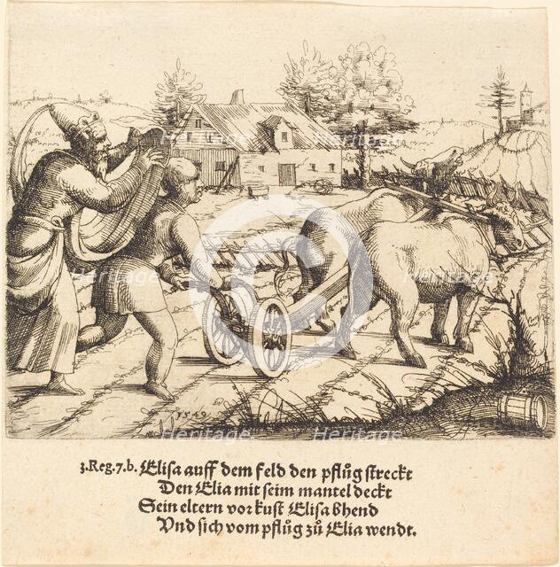 Elijah Anoints Elisha, 1549. Creator: Augustin Hirschvogel.