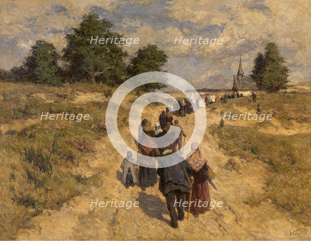 Pilgrimage in the Kempen. Creator: Isidore Verheyden.