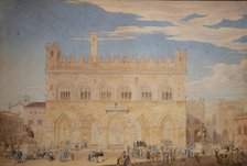 Department store in Piacenza, 1828. Creator: Friedrich Maximilian Hessemer.