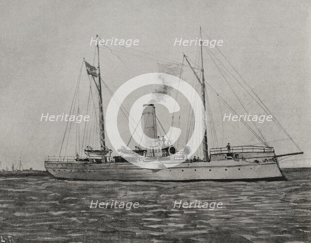 Spanish-American War (1898): Torpedo gunboat "Nueva España", Spanish navy, 1898. Creator: Unknown.