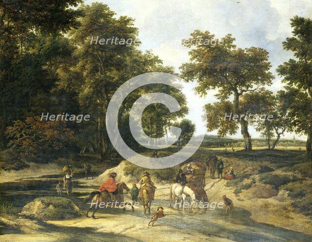 The ford, 1650-1682. Creator: Jacob van Ruisdael.