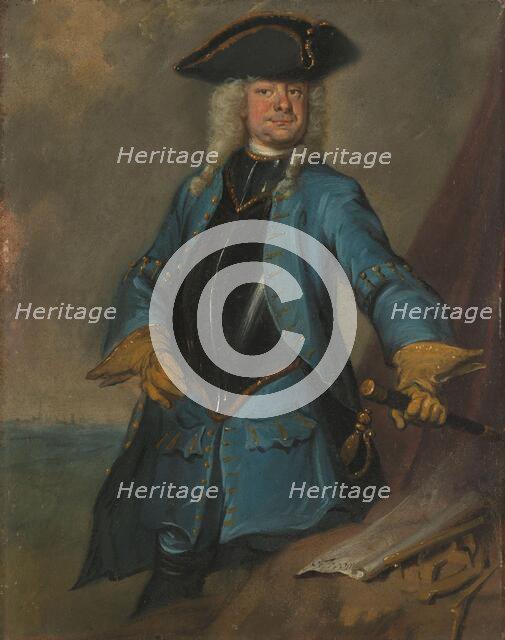 Gerrit Sichterman (1688-1730). Quartermaster-General of the Cavalry, Colonel of the Oranje-Groningen Creator: Cornelis Troost.