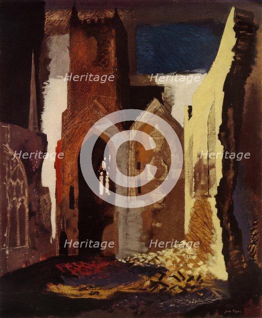 'A ruin by John Piper harmonizing decorative balance', 1949. Creator: John Piper.