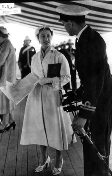 Princess Margaret aboard the Royal Yacht, 1953. Artist: Unknown