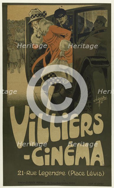 Villiers Cinema, 1918. Creator: Clérice Frères (active 1890s-1910s).