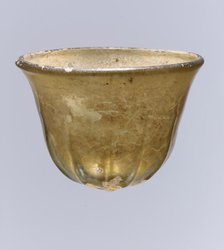 Glass Palm Cup, Frankish, 7th-8th century. Creator: Unknown.