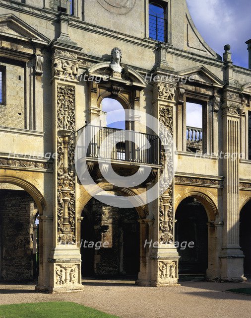 North side of the inner court, Kirby Hall, Northamptonshire, 1993. Artist: John Critchley