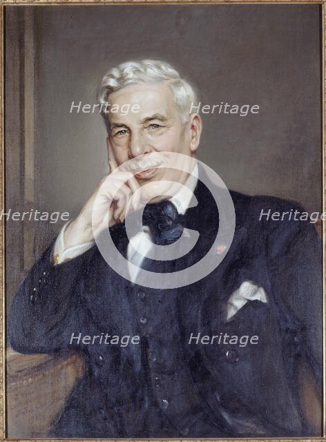 Portrait of Maurice Donnay (1859-1945), writer, 1934. Creator: Jules Cayron.