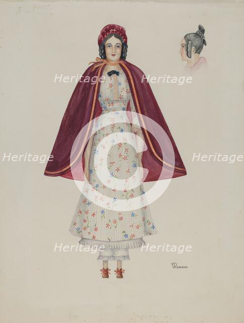 Doll - "Narcissa Savery", c. 1937. Creator: Josephine C. Romano.