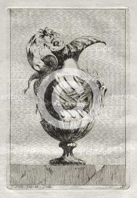 Suite of Vases: Plate 16, 1746. Creator: Jacques François Saly (French, 1717-1776).