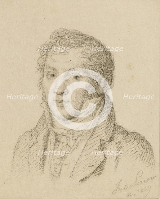 Portrait of the violinist and composer Louis-Luc Loiseau de Persuis (1769-1819) , 1849. Creator: Porreau, Jules (active 1830-1855).