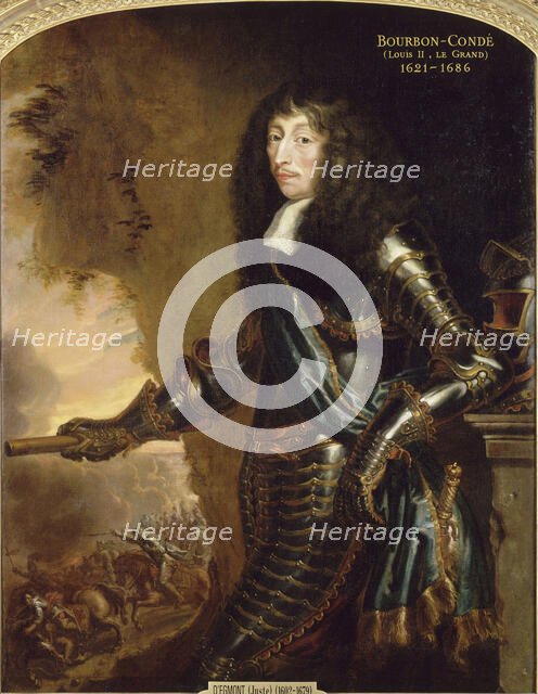 Portrait of Louis II de Bourbon (1621-1686), c1657 . Creator: Egmont, Justus van (1601-1674).