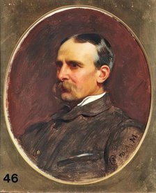 Briton Riviere, RA, 1881. Creator: Philip Hermogenes Calderon.