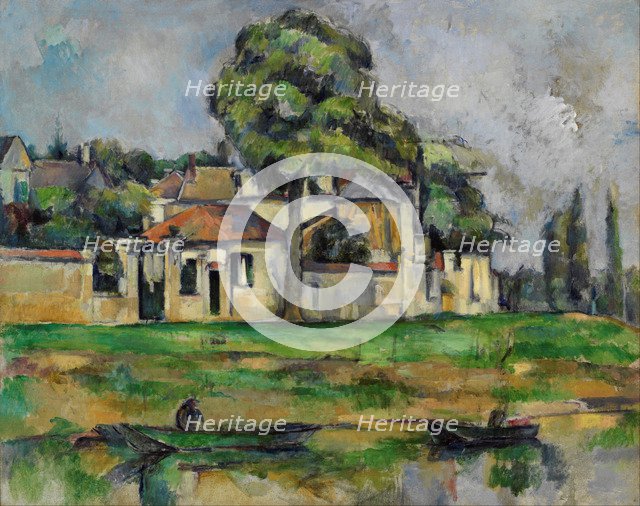 Banks of the Marne, c. 1888. Artist: Cézanne, Paul (1839-1906)