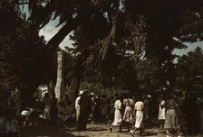 Fourth of July picnic by a group of Negroes, St. Helena Island, S.C., 1939. Creator: Marion Post Wolcott.