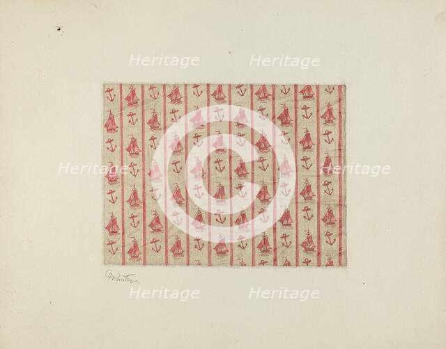 Printed Cotton, c. 1941. Creator: Charlotte Winter.