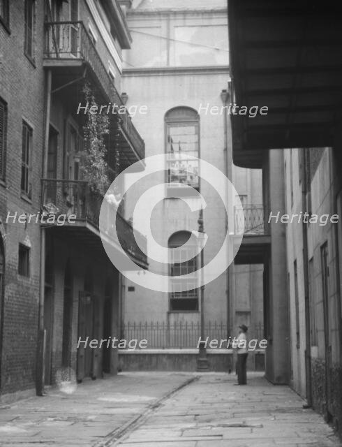 Cathedral Alley, New Orleans, between 1920 and 1926. Creator: Arnold Genthe.