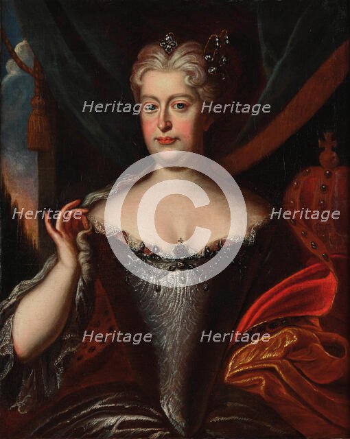 Portrait of Elisabeth Christine of Brunswick-Wolfenbüttel (1691-1750), Holy Roman Empress, ca 1720. Creator: Anonymous.