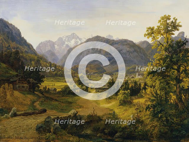 The Unkental in Salzburg, 1843. Creator: Anton Schiffer.