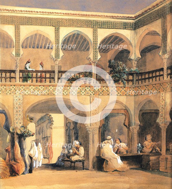 'Bazaar in Orleans', 1840s.  Artist: Théodore Chassériau