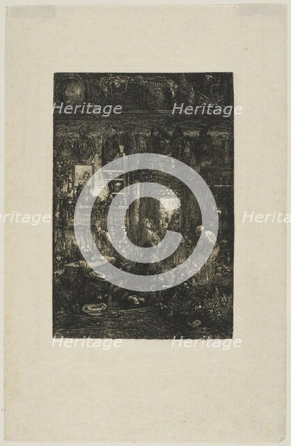 Moldavian Interior, 1859. Creator: Rodolphe Bresdin.