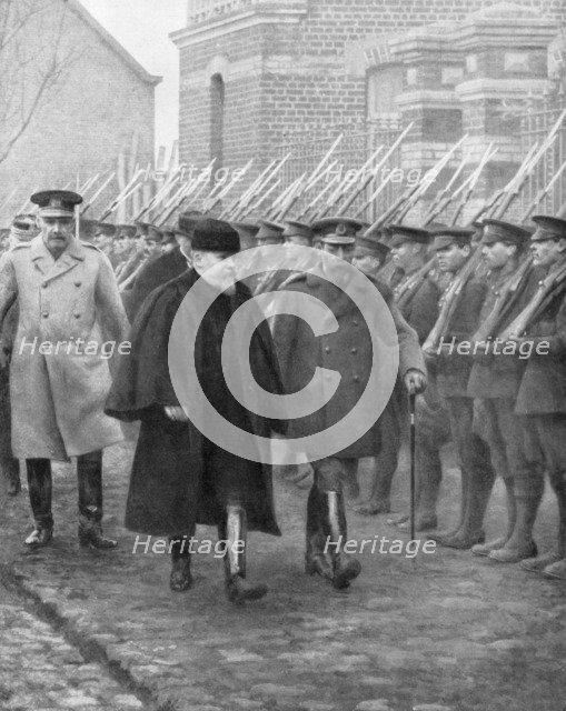 French President Raymond Poincare and King George V, December 1914. Creator: Unknown.