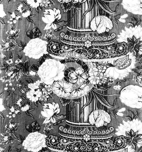 Panel (Pillar Design), England, 1830/35. Creator: Unknown.