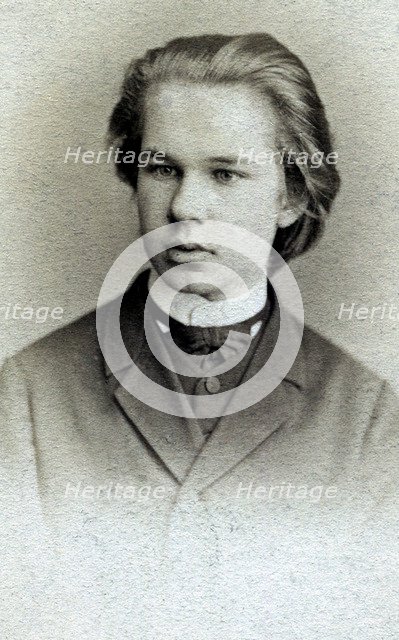 Portrait of the Composer Sergei Ivanovich Taneyev (1856-1915) as student of the Conservatory, 1870s.