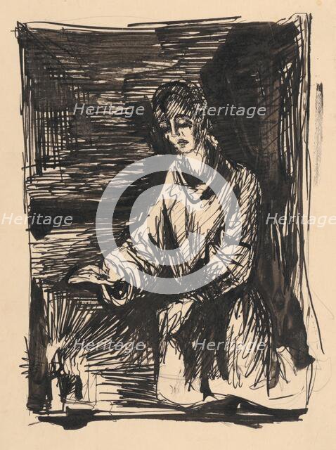 Figure by candlelight , 1940/1944. Creator: Ján Novák.