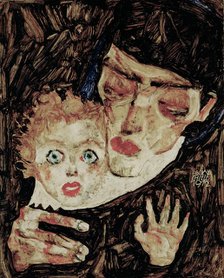Mother and Child II, 1912. Creator: Schiele, Egon (1890-1918).