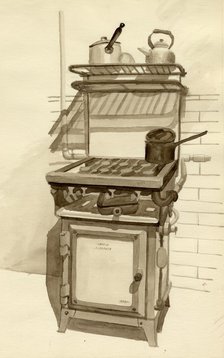 Gas stove, 1951. Creator: Shirley Markham.