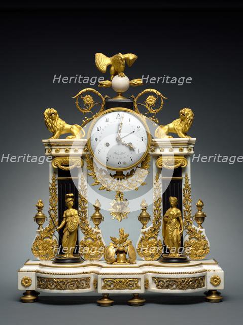 Clock, c. 1780-1790. Creator: Unknown.