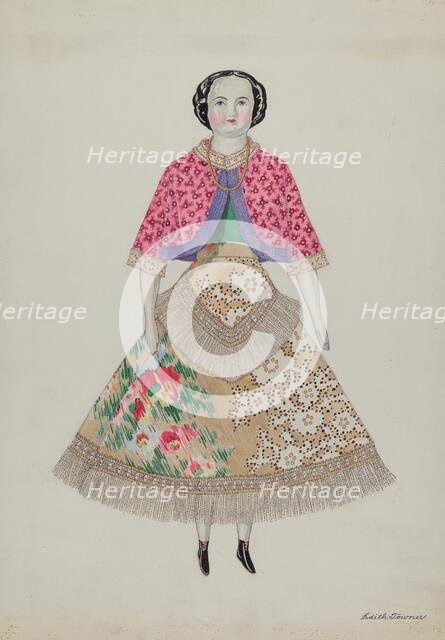 Doll - "Hattie", c. 1937. Creator: Edith Towner.