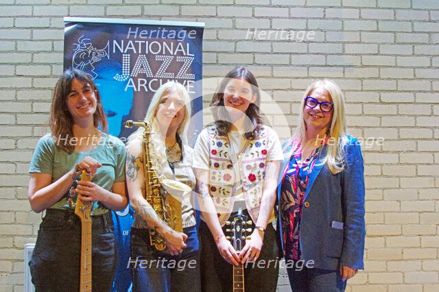International Women’s Day, National Jazz Archive Fundraiser, Baptist Church, Loughton, Essex, 2025. Creator: Brian O'Connor.