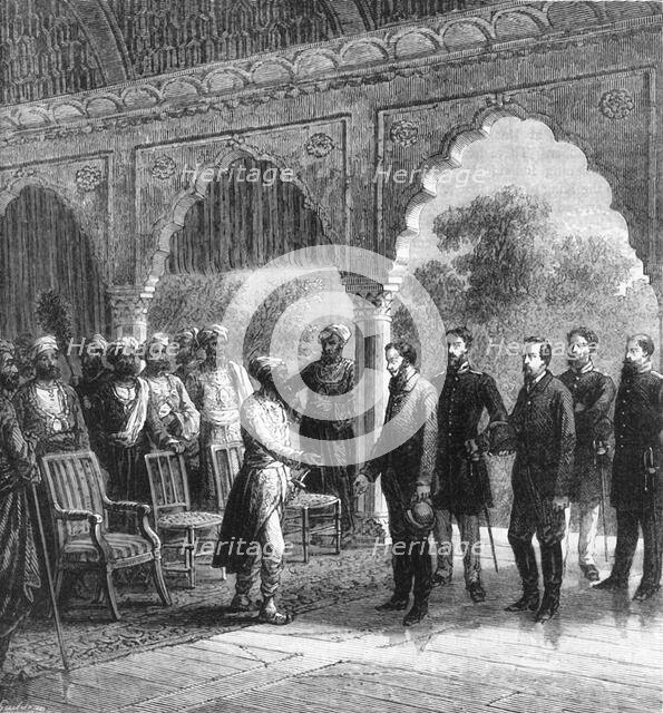 'Reception by a Maharajah', c1891. Creator: James Grant.