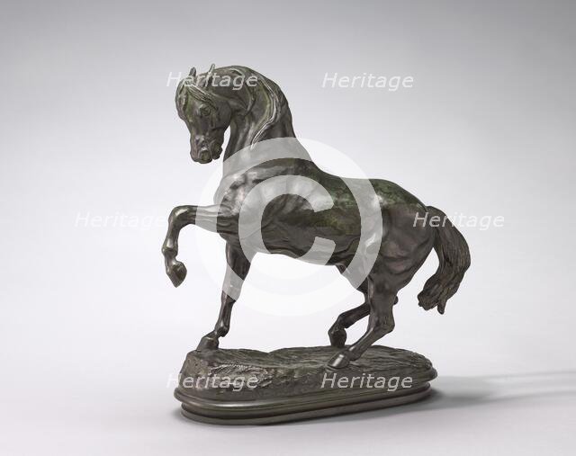 Turkish Horse, Left Foreleg Raised, model n.d., cast c. 1857/1873. Creator: Antoine-Louis Barye.