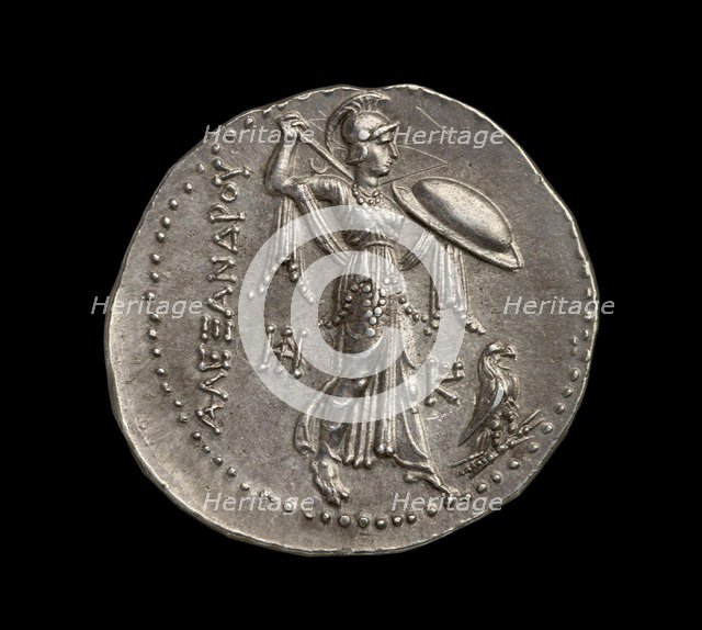 Ancient Greek (Ptolemaic) silver coin, 295 BC. Artist: Unknown.