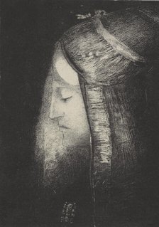 Profil de lumière (Profile of light), 1886. Creator: Odilon Redon.
