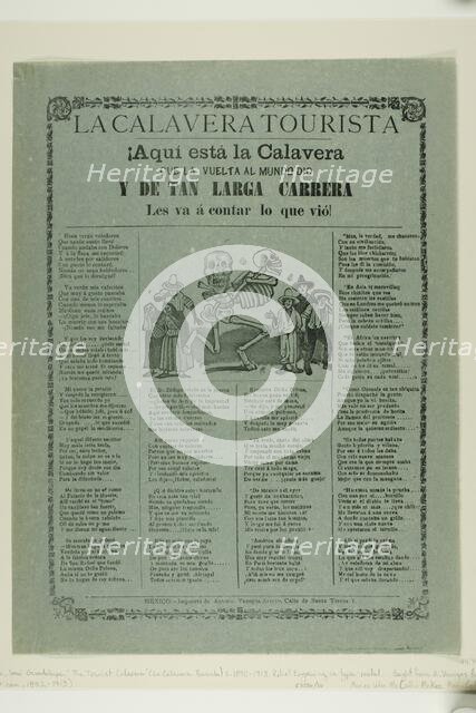 The Tourist Calavera, n.d. Creator: José Guadalupe Posada.