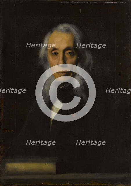 Portrait of Félix Ravaisson-Mollien (1813-1900) , 1889. Creator: Henner, Jean-Jacques (1829-1905).
