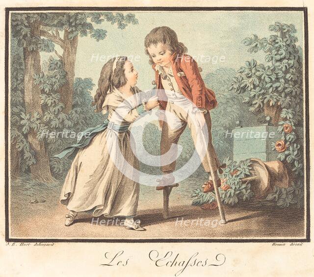 Les Échasses, c. 1790. Creator: Louis Marin Bonnet.