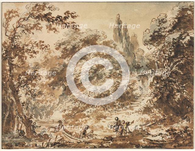 Scene in a Park, c. 1760. Creator: Jean-Honoré Fragonard (French, 1732-1806).