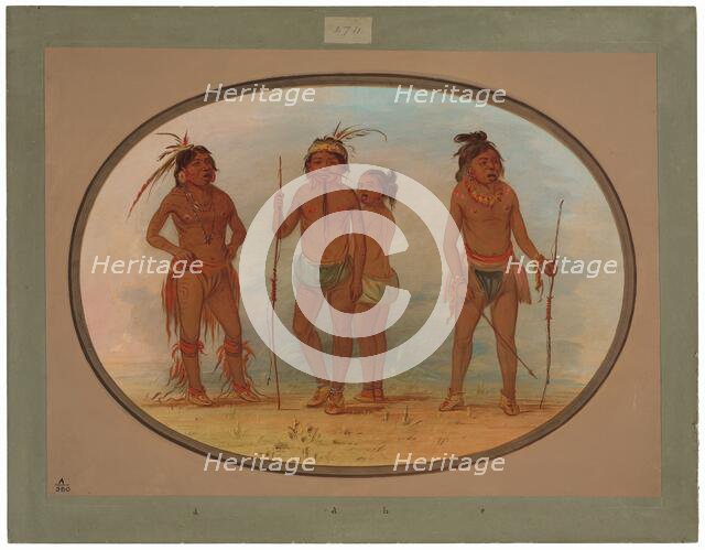 Members of the Botocudo Tribe, 1854/1869. Creator: George Catlin.