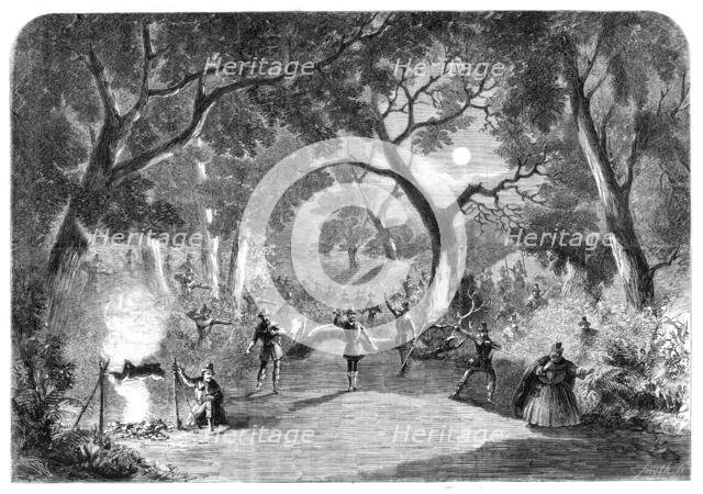 Scene from the opera of "Robin Hood", at Her Majesty's Theatre, 1860. Creator: Smyth.