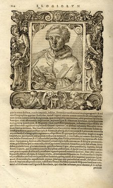 Portrait of Christopher Columbus. (From Elogia virorum bellica virtute illustrium by Paolo Giovio),  Artist: Anonymous  