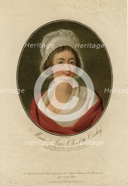 Portrait of Charlotte Corday (1768-1793), 1793.