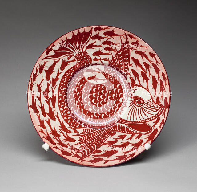 Dish, England, c. 1880. Creator: William de Morgan.