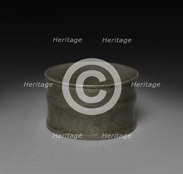 Pewter Jar (lid), 1600s-1800s. Creator: Unknown.